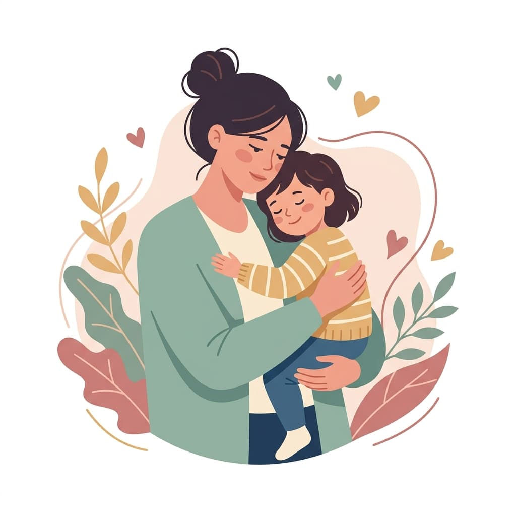 Ilustración: Familia y niños